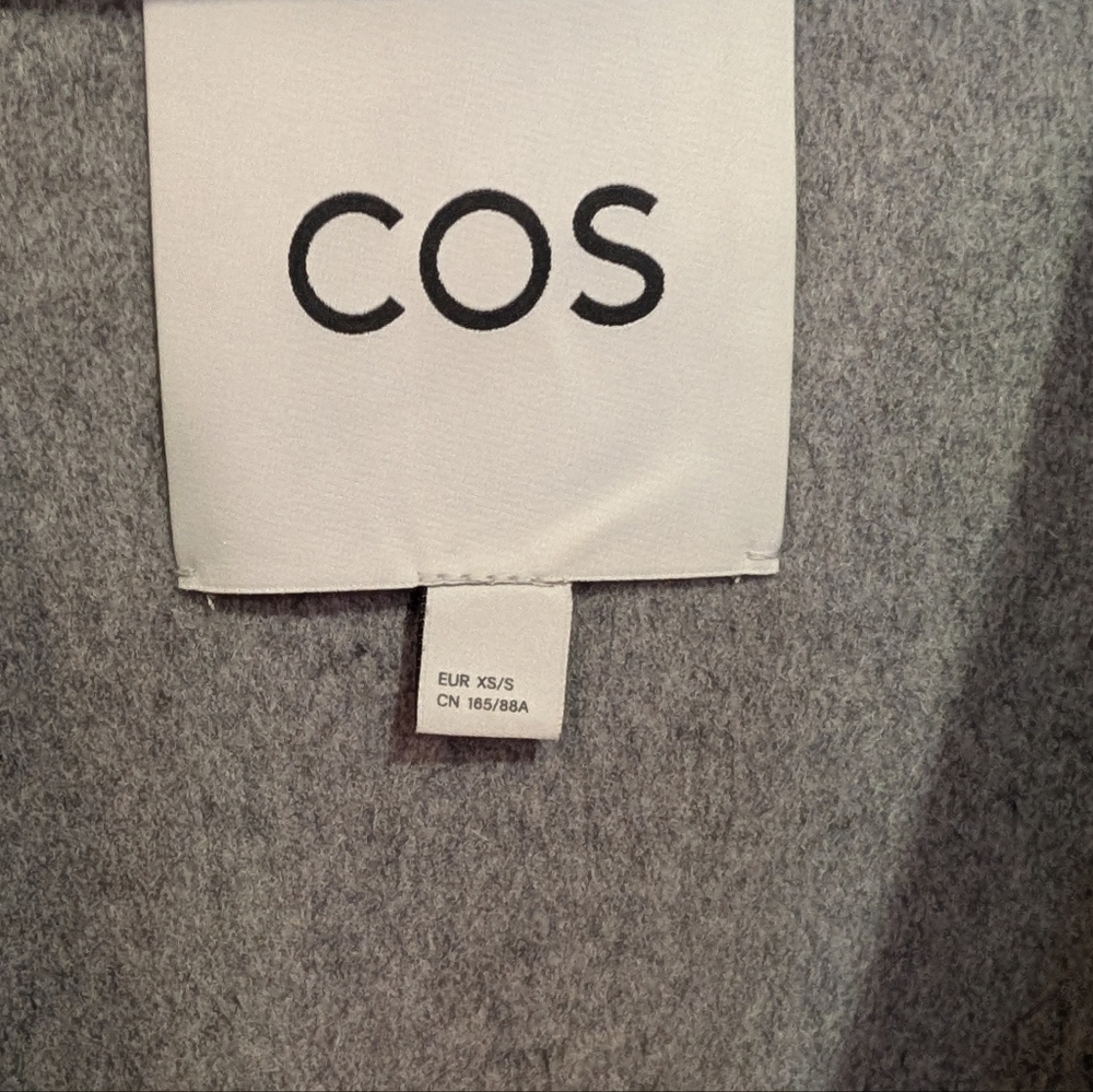 COS Grey Hooded Vest (XS/S) - Picture 5 of 9